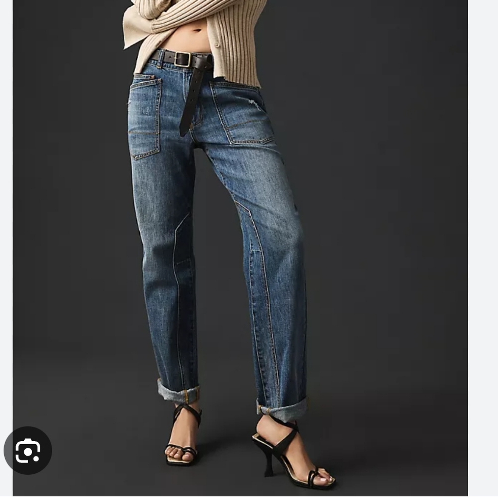 Anthropologie Pilcro Wanderer Mid-rise Relaxed Leg Sz 26